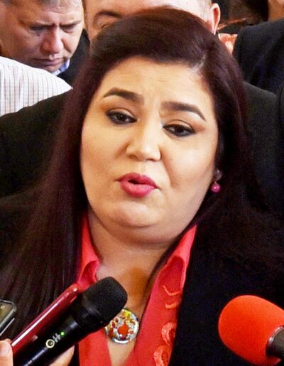 María del Carmen Benítez (ANR, cartista), intendenta de Ybycuí y titular de Opaci. Es esposa del diputado Tomás Rivas.