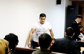 El policía Jorge Francisco Ramírez durante su juicio, el año pasado.