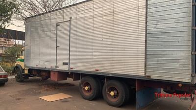 El camión retenido que transportaba celulares de alta gama por más de G. 100 millones de contrabando.