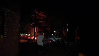 La familia Quizama lo perdió todo tras un incendio en Yaguarón.