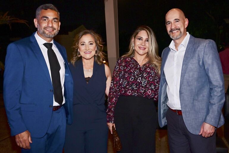 Rubén Toledo, Verónica Ricciardi, Jennifer Ferreira y Fabián Segovia.