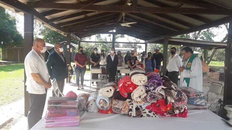 Habilitan primer albergue para connacionales en San Pedro.