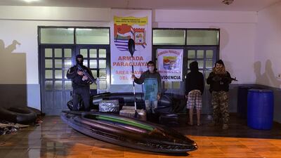 Los detenidos en la Base Naval del Este, a disposición del Ministerio Público.