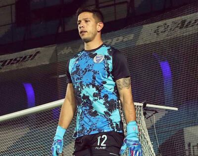 Juan Ángel Espínola, arquero titular de Godoy Cruz de Argentina.