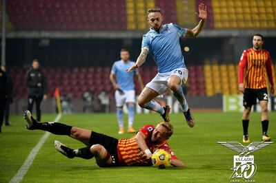 Lazio y Benevento igualaron en el calcio.