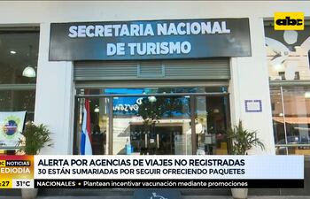 Alertan sobre agencias de viajes no registradas