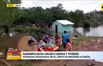 Tras temporal, damnificados solicitan con urgencia carpas y víveres