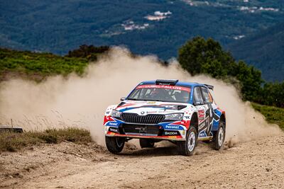 Fabrizio Zaldívar terminó la etapa 1 del Rally de Portugal en el octavo lugar en su categoría.