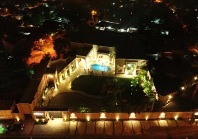 El lujoso y exclusivo local en el que se realizó el cumpleaños del imputado Édgar Melgarejo.