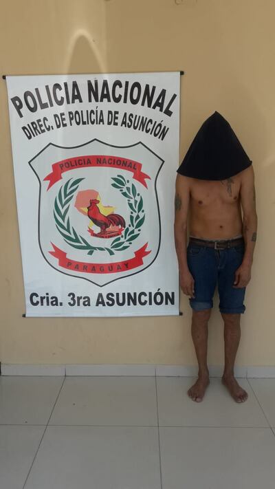 Sergio Daniel Sosa Tapia, detenido.