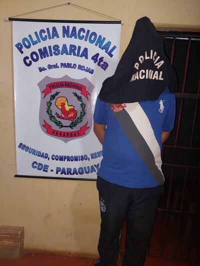 Matías Justino Parra Duarte está recluido en sede de la Policía.