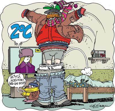 Hoy se esperan  6 grados y mañana escarchas