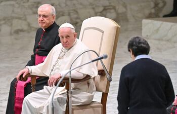 El Papa Francisco encabeza la audiencia general semanal en el Aula Pablo VI, Ciudad del Vaticano, el 26 de enero de 2022.