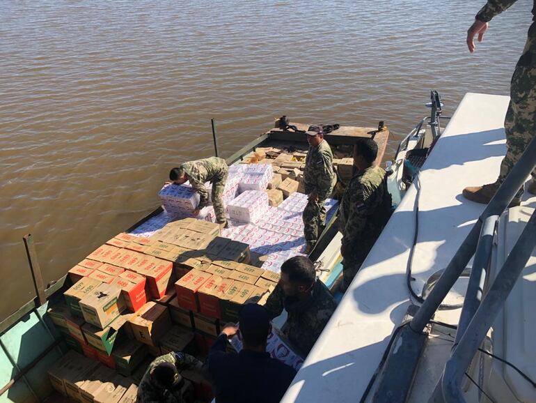 Una de las incautaciones hechas hace unas dos semanas por los militares.