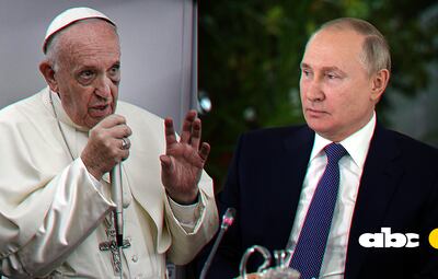 El papa Francisco y el presidente ruso Vladimir Putin