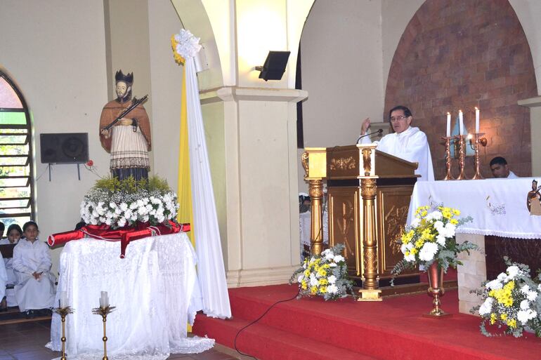 El administrador diocesano de la Diócesis de Villarrica del Espiritu Santo, Blas Arevalos.
