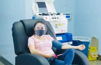 María Jazmín Mareco Silvero (21) es la segunda mujer que pudo donar plasma en Alto Paraná.