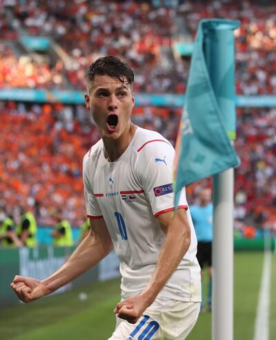 Patrik Schick, 25 años, goleador de la República Checa, con la que suma cuatro goles en la Eurocopa 2020, uno menos que el máximo artillero, Cristiano Ronaldo.