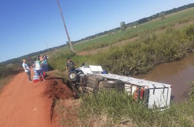 El lugar corresponde al sitio conocido como arroyo Guaho de Unión donde la semana pasado cayó un camión de carga