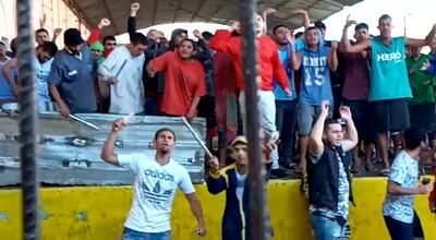 Una de las protestas en Tacumbú para exigir la posibilidad de visitas.