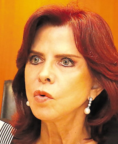 La exministra de la Corte Suprema de Justicia, Miryam Peña Candia. Es candidata a jueza de la Corte Interamericana.