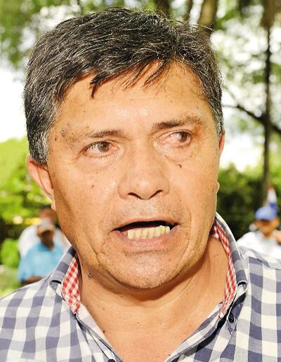 Jorge Galeano, líder de la Coordinadora Nacional Intersectorial, que se movilizó hasta ayer en nuestra Capital.