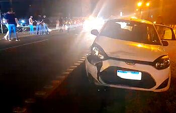 El accidente de tránsito ocurrió sobre la Ruta PY02, dirección oeste a este, a la altura del exKm 8.