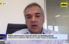 Peña respondió inquietudes de empresarios