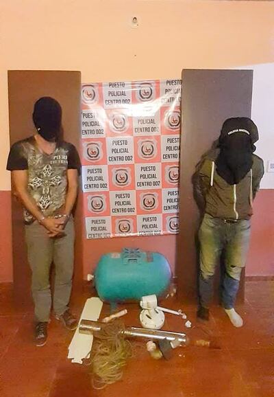 Detenidos en San Lorenzo por un caso de hurto domiciliario. .