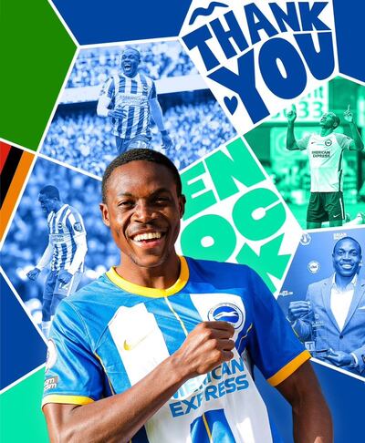 Enock Mwepu, jugador africano del Brighton que cuelga las botas a los 24 años.