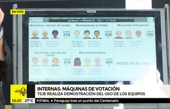 El sistema de votación es el voto electrónico a través de máquinas que emitirán una versión impresa del voto emitido, serán firmadas por las autoridades de mesa y luego se procederá al depósito de voto en las urnas convencionales.