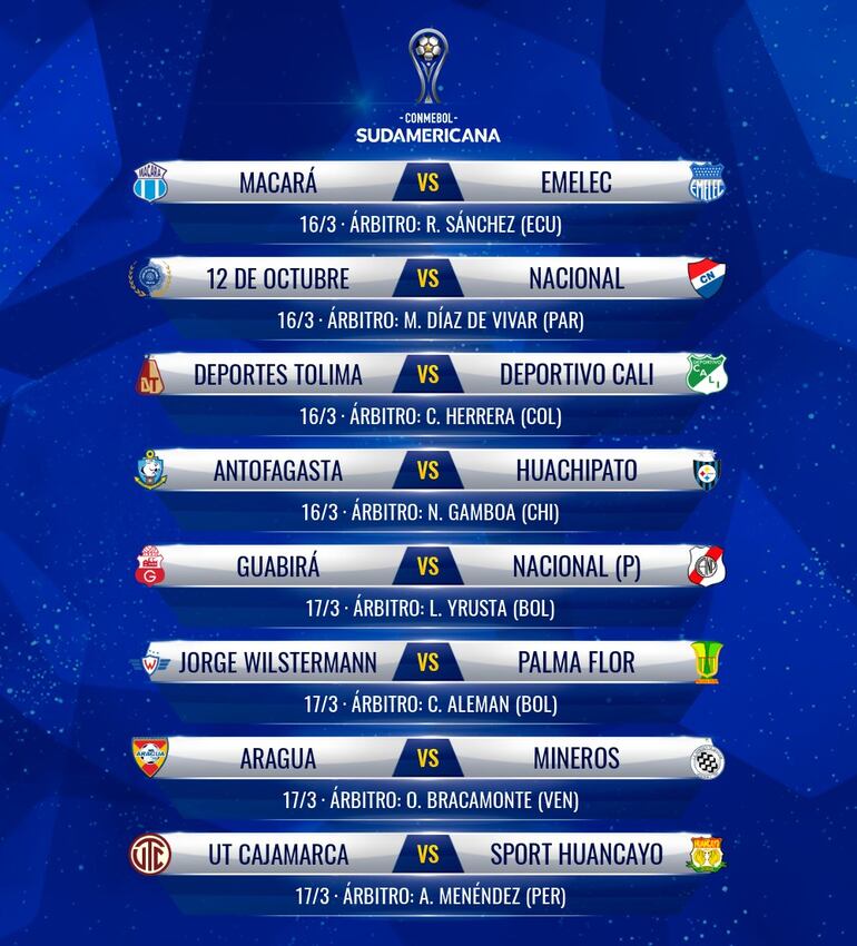 La Sudamericana comienza la próxima semana