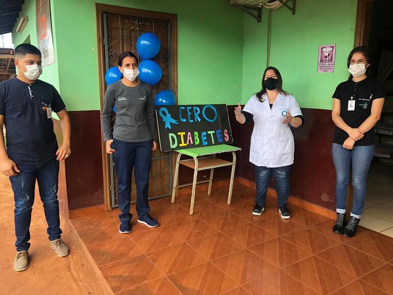 En la USF de Minga Guazú también hablaron sobre la importancia de llevar una buena alimentación para la prevención de la enfermedad.