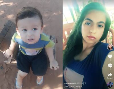 Niño y su madre desaparecidos. (gentileza).