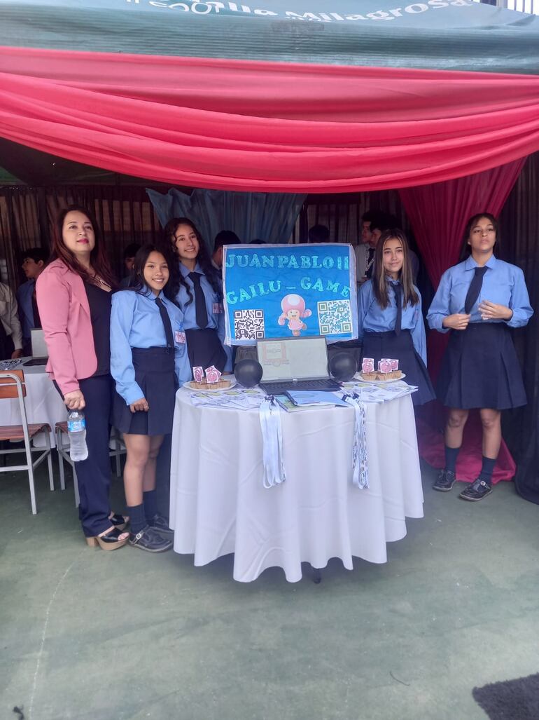 Talento y destreza expusieron estudiantes del Centro Educativo Departamental Municipal Juan Pablo II de San Antonio.