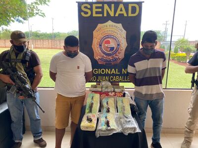 Los hermanos Wilson Eduardo y Wilson Fabián Velázquez, detenidos.