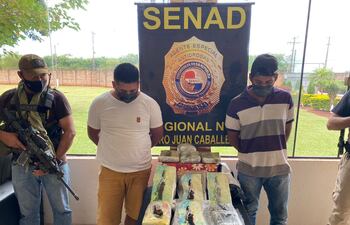 Los hermanos Wilson Eduardo y Wilson Fabián Velázquez, detenidos.