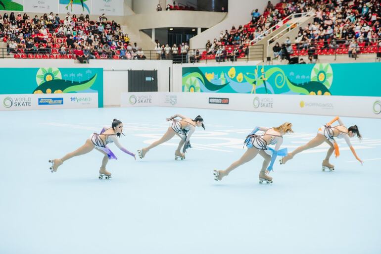 En acción el cuarteto paraguayo de CaLa Dreams que ocupó el puesto final séptimo.