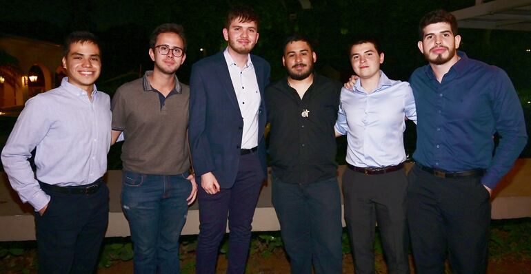 Manuel Ríos, Jorge Aguilera, Fernando Ciblis, José Ferreira, Ezequiel Insfrán y José Molinas.