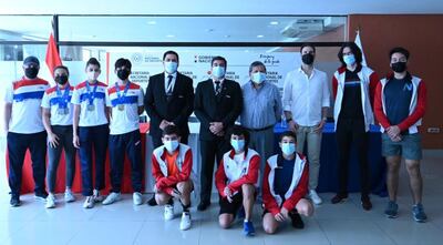 La delegación paraguaya de reconocida por el SND.