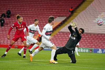 Liverpool consiguió una victoria en la Liga de Campeones.