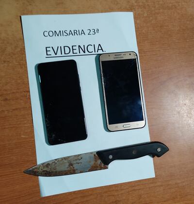 Evidencias recuperadas durante el procedimiento.