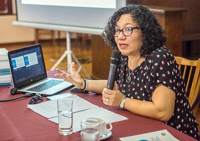 Clyde Soto, investigadora social del CDE.