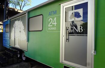 Sucursal Móvil de Banco GNB, con un cajero automático 24/7.