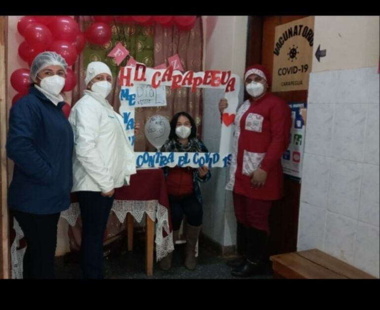 En Carapeguá, Paraguarí y Quiindy fueron habilitados para la vacunación de las gestantes