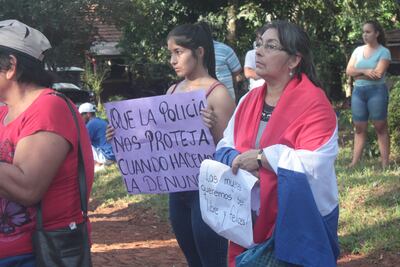 Manifestaciones en Natalio.