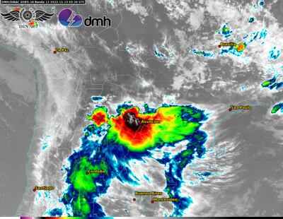 Meteorología emite alerta para varios departamentos.