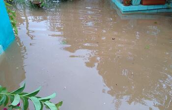 Imagen referencial de inundaciones en la zona sur del departamento Central.