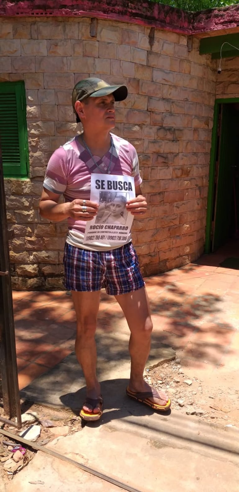 Jonny Walker Cano, esposo de la desaparecida.