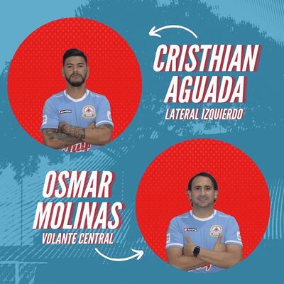 Resistencia presentó a Osmar Molinas y Cristhian Aguada.